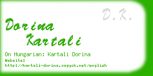 dorina kartali business card